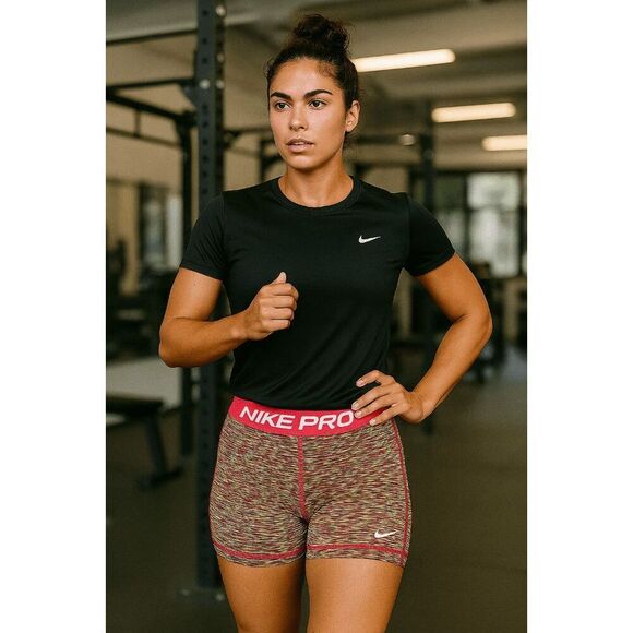 Nike Pro Women's 3" Mid-Rise Athletic Shorts S - Picture 1 of 7